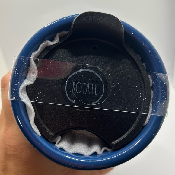 NWT Rae Dunn Red Wine & Blue Travel Mug - Picture 6 of 6